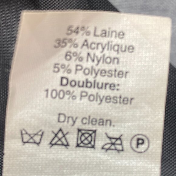 J. Crew Factory Wool Blend Tweed City/Pea Coat Black White Sz 00 #246G - Picture 10 of 10